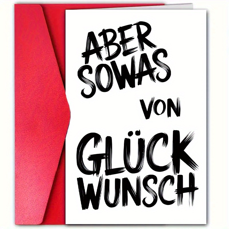 1pc, Funny Birthday Card With Envelope (4.72in X 7.09in), Suitable For Family, , Men And Women, Small Business Supplies, Uncommon Item, Thank You Card, Humorous Birthday Greeting Card, But