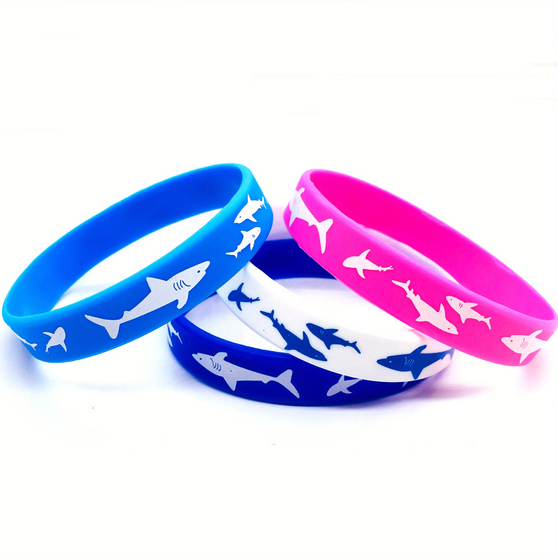 TEMU 12pcs/ Set, Favors Wristbands Bracelet, Ocean Sea Life Shark Silicone Bracelets Party Favors Supplies Gift Decorations