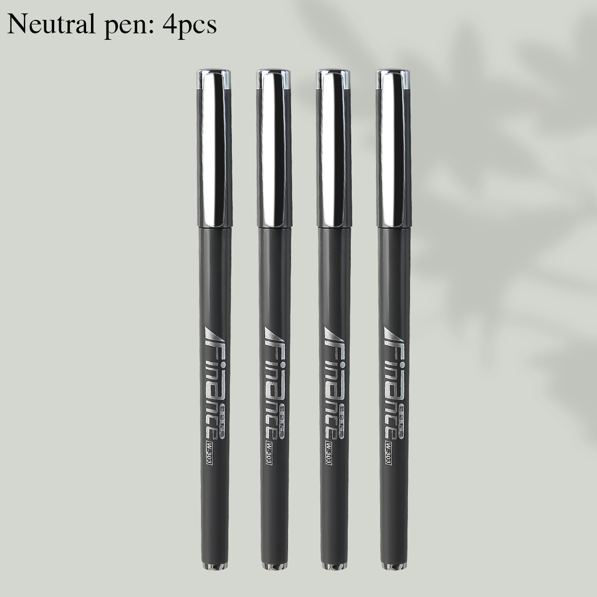 TEMU Wqn 4pcs 7pcs 0.25mm Simple Black Office Gel Pen, Clear Writing, Quick-dry, Easy To Write, , Daily Journal Pen, Back-to-