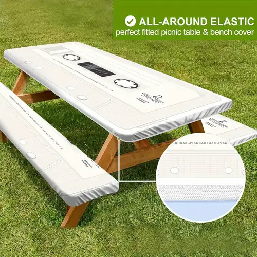 Bescherm uw picknicktafel met een duurzame PVC-hoes van 240 cm Bescherm uw picknicktafel met een duurzame PVC-hoes van 240 cm