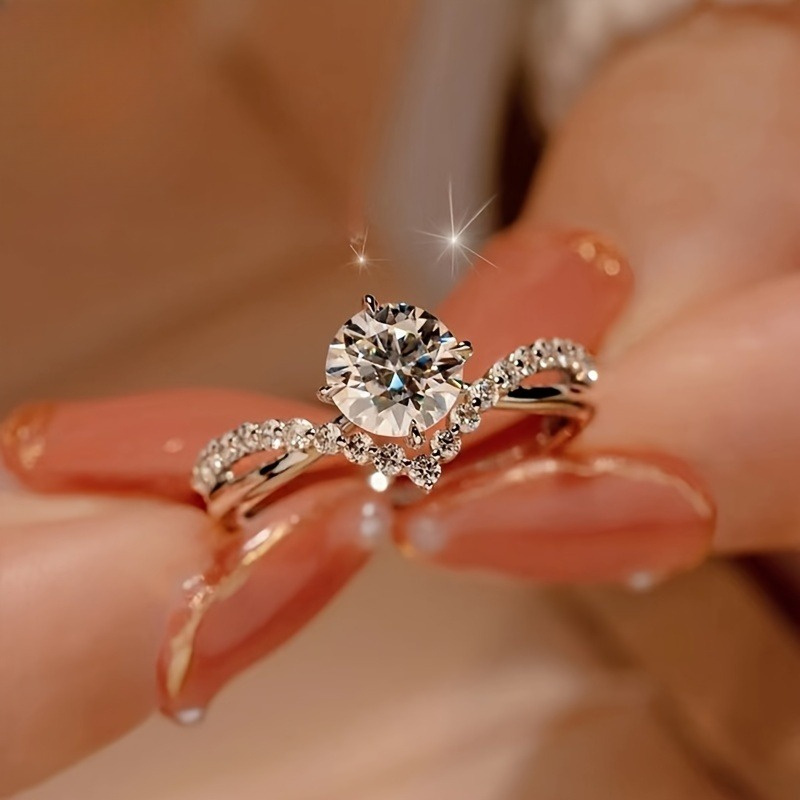 Heart-Shaped Synthetic Stone Ring, Valentine's Gift
