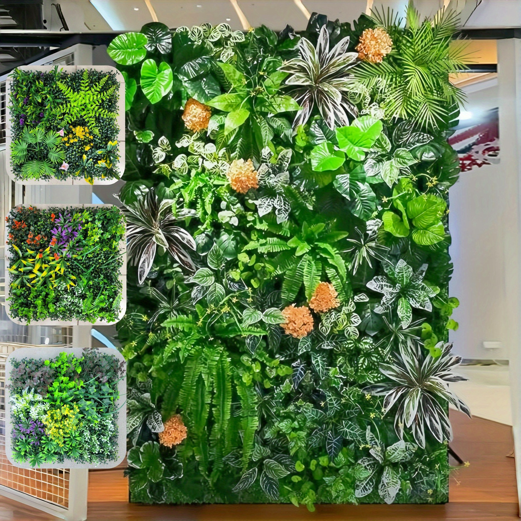 12PCS 20x20inch Artificial Boxwood Panels,Boxwood Hedge Wall Panels,Artificial Grass Backdrop Wall 1.6",Privacy Hedge Screen UV Protected For Outdoor Indoor Garden Fence Backyard