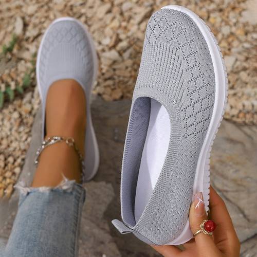 womens lightweight breathable woven sneakers solid color sock sole casual shoe made of hollow mesh material offering a lightweight and option 3cm women shoes