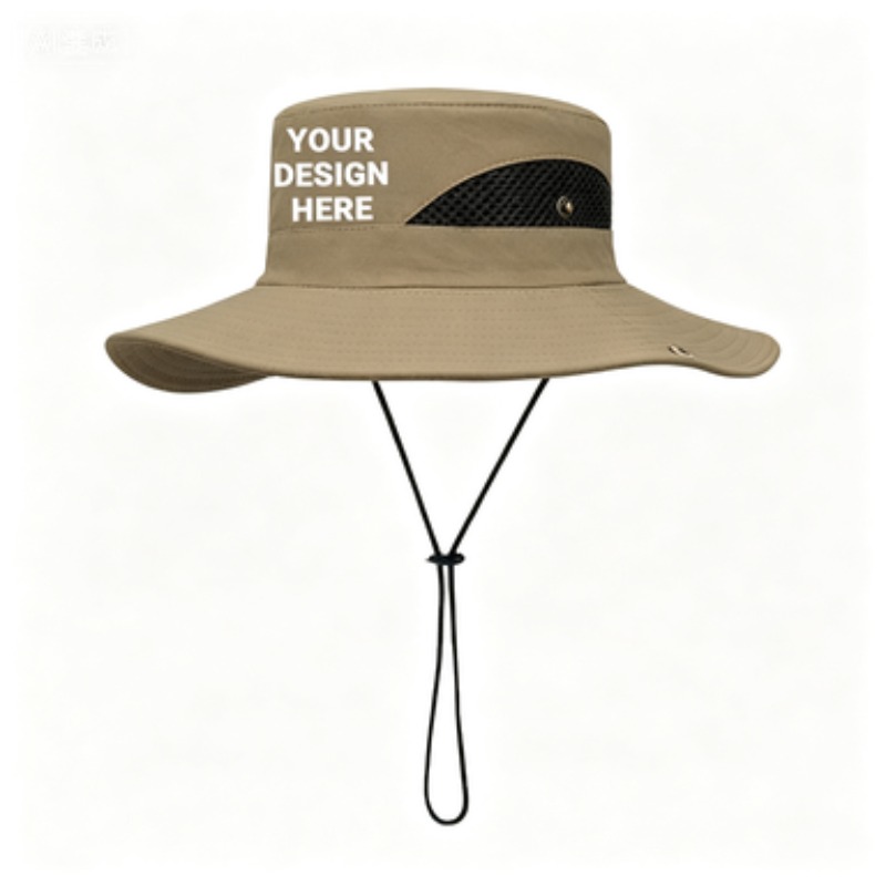 TEMU Customizable Wide Brimmed Hat With Personalized Logo Pattern Photo Text Breathable Fisherman Hat Hiking Hat