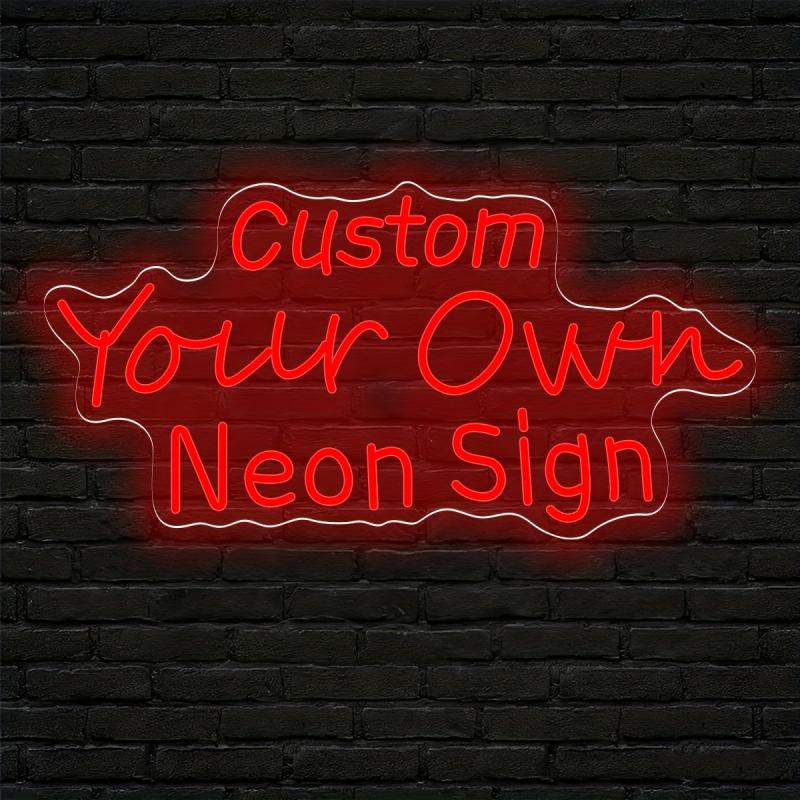 Personalized Custom Text LED Neon Light, USB Powered