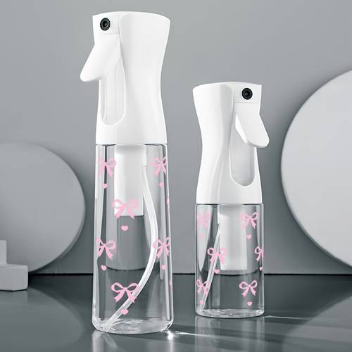 1pc cute bow print spray bottle high pressure continuous spray bottle refillable bottle reusable water dispenser suitable for travel compatible with essential oils water