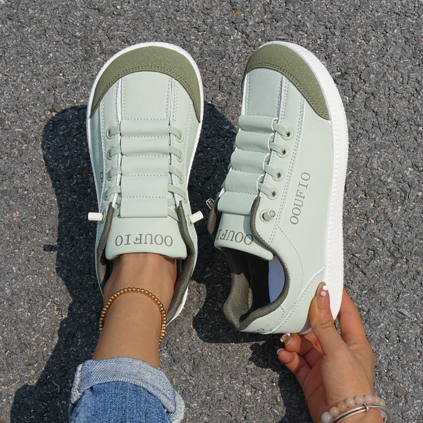 TEMU Chaussures décontractées à bout large pour femme, Baskets de jogging de fitness décontractées pour femme