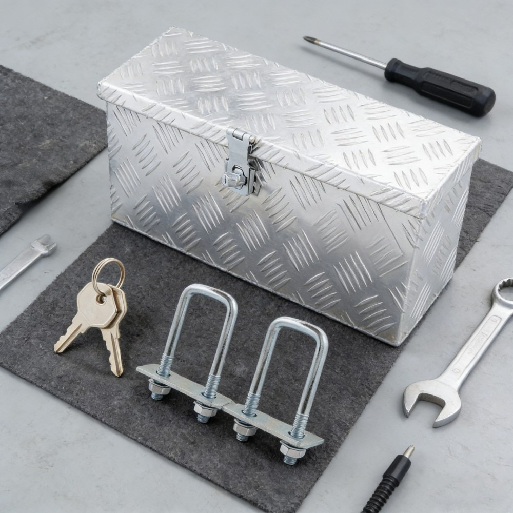 485x140x200mm Aluminum Transport Case Heavy-duty Box Storage Container