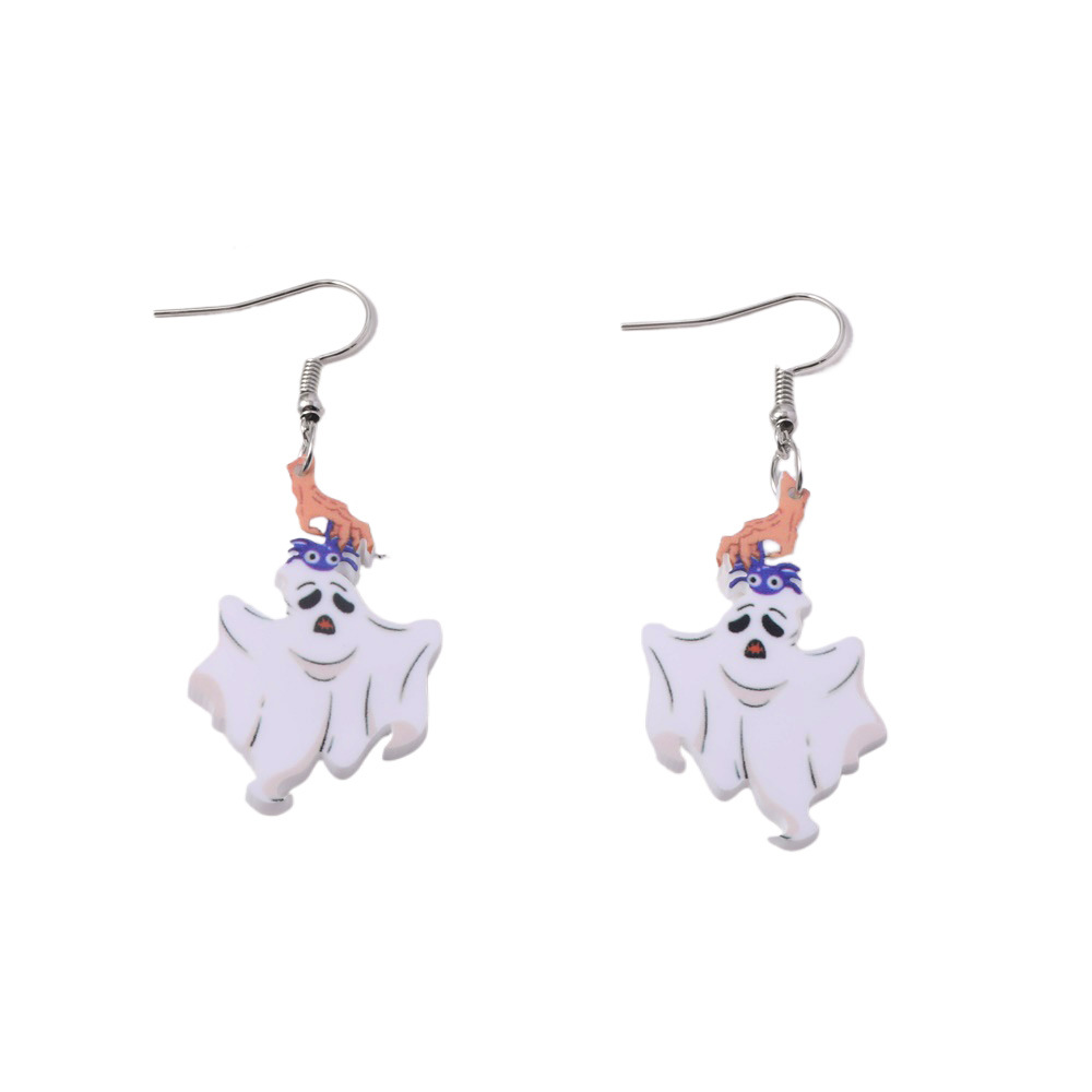 Women's Retro Creative Ghost Pendant Dangle Earrings