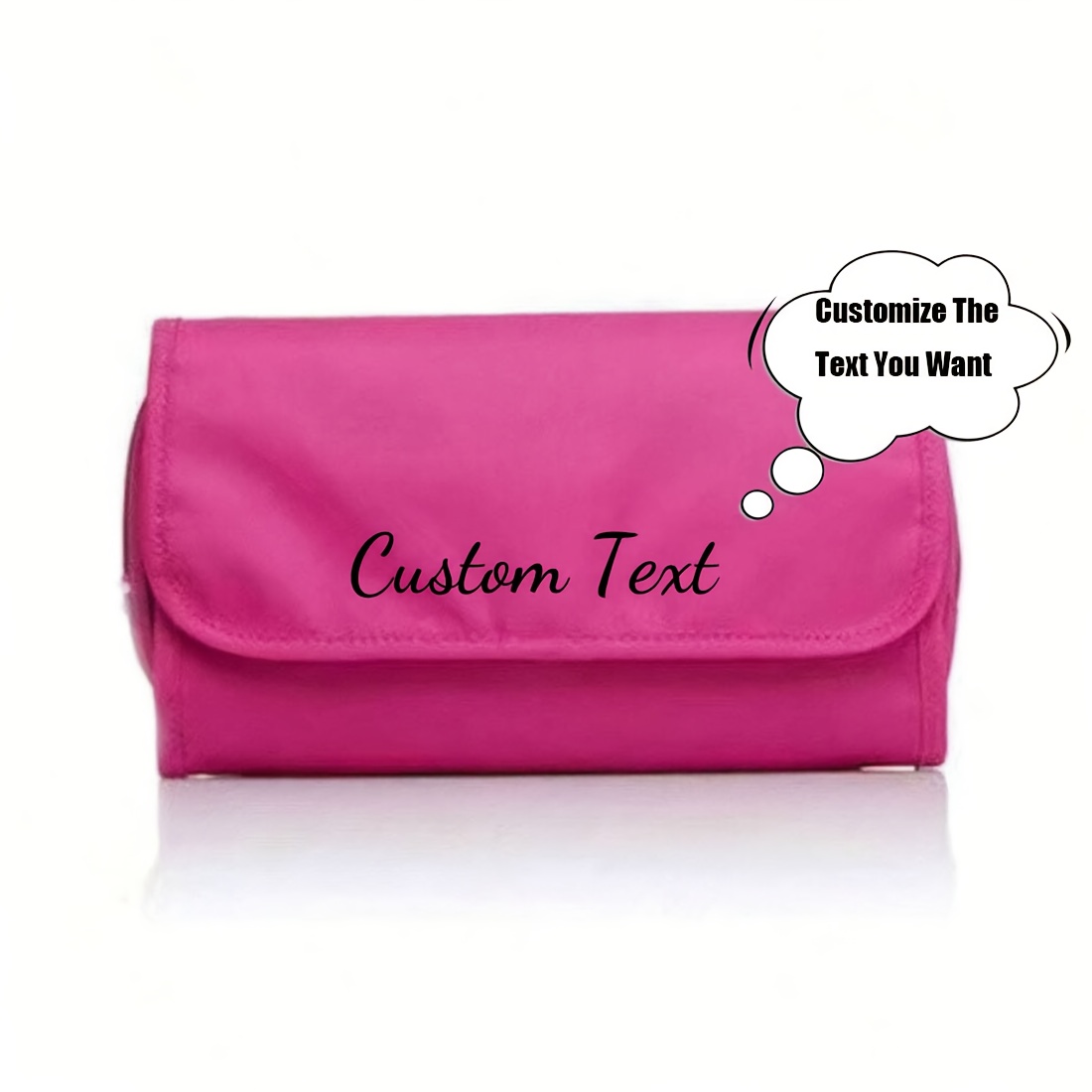 TEMU Customizable Name Or Text, Toiletries And Cosmetic Bag, Can Family Travel Toiletries, Customizable Name (pink, Blue, Green, Black), Family