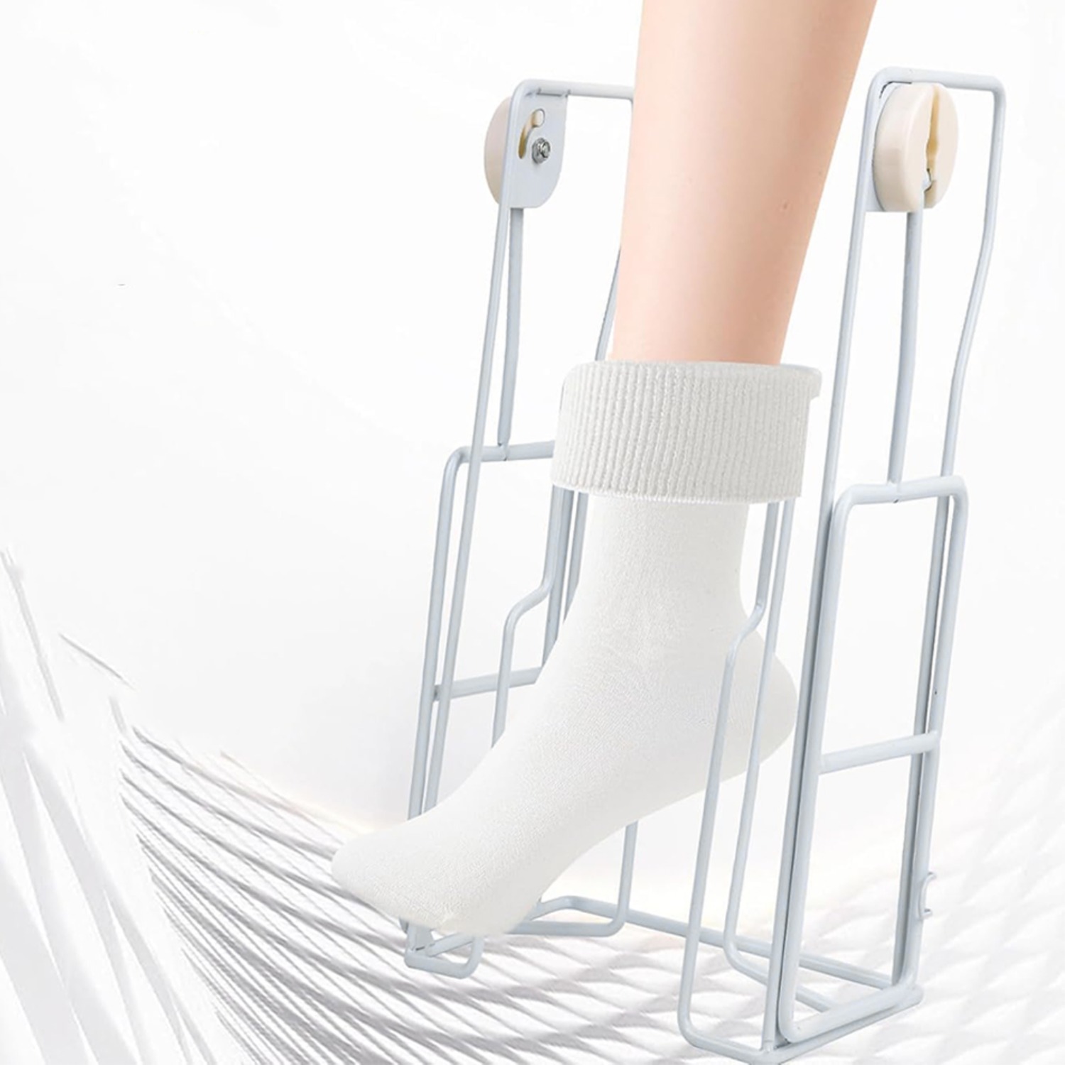 Adjustable & Foldable Sock Helper Dressing Aid - Metal Sock Assistance Device For, Pregnant Women & Post-surgery Recovery - For Foot Care, & Mobility Challenges - Ideal For Daily Living