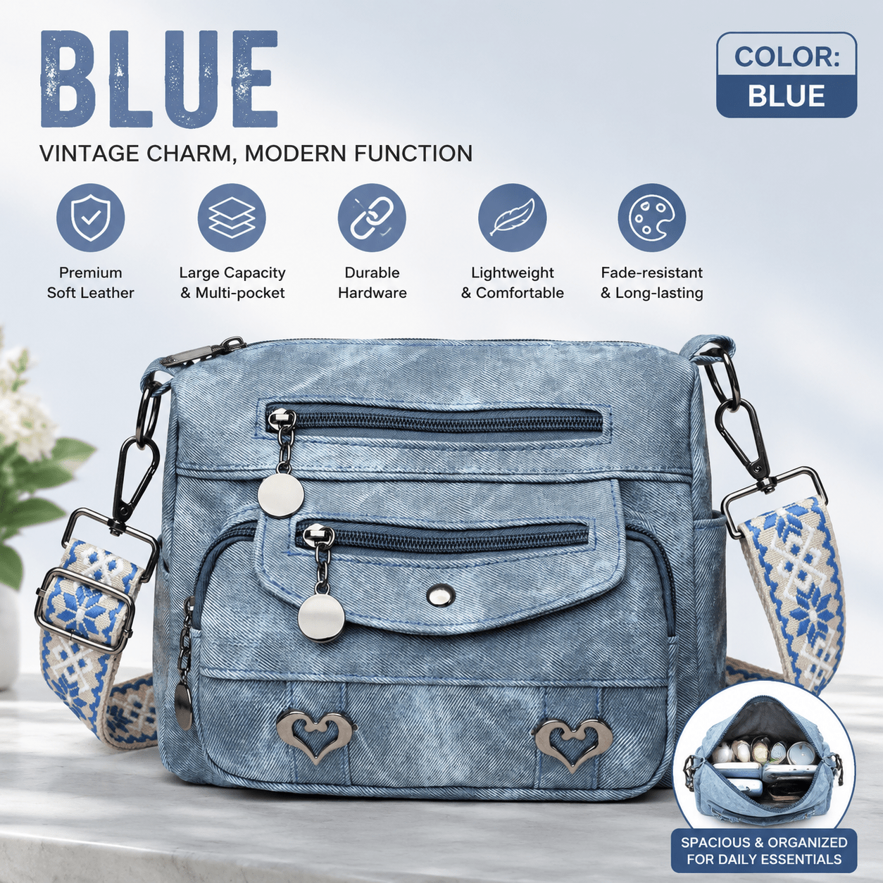 Crossbody Bag, Soft Faux Leather Shoulder Bag, Retro, Minimalist, Fashionable, Large Capacity, Multiple Pockets, Large Capacity Women'S Handbag, Women'S Wallet, Compact Shoulder Bag, Clutch, Phone Crossbody Bag, Fashionable Tote Bag