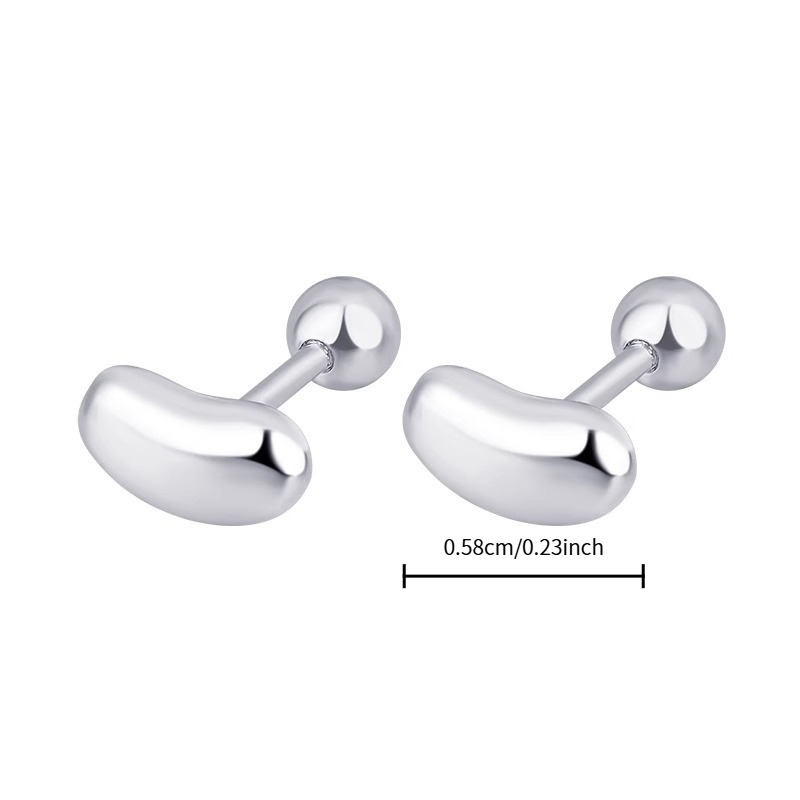 Smooth-Finish Stud Earrings, Ideal Gift for Friends
