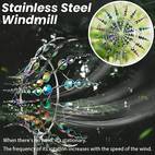 4pcs set 2 poles 1 3d windmill 1 conveniently packaged for easy assembly and dancing with the wind outdoor decoration windmill windmill yard and garden metal decoration