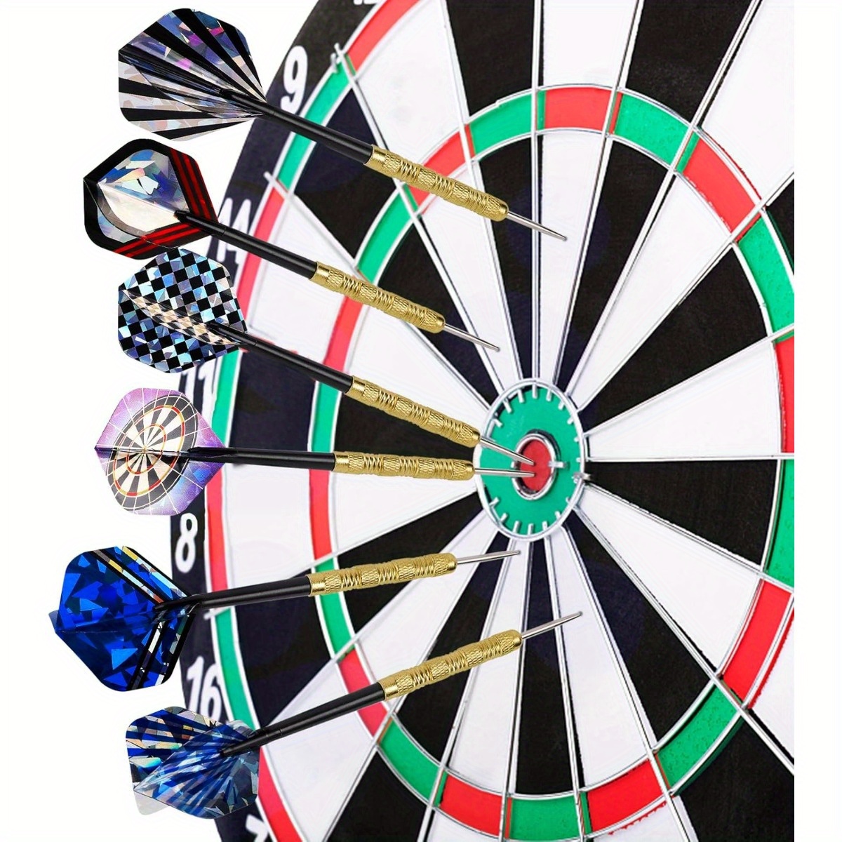 18/24pcs Metal Tip Darts Set, Professional Quality