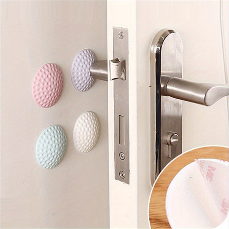 1pc anti collision door stop pad thickened rubber material wall mounted silent stylish ideal for wall details 0