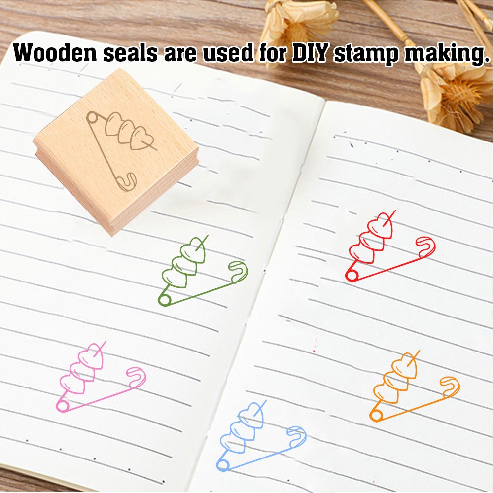 Wood Stamp for DIY Journaling and Scrapbooking