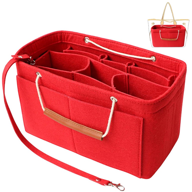 Multi Pocket Felt Purse Handbag Organizer For Handbag Neverfull