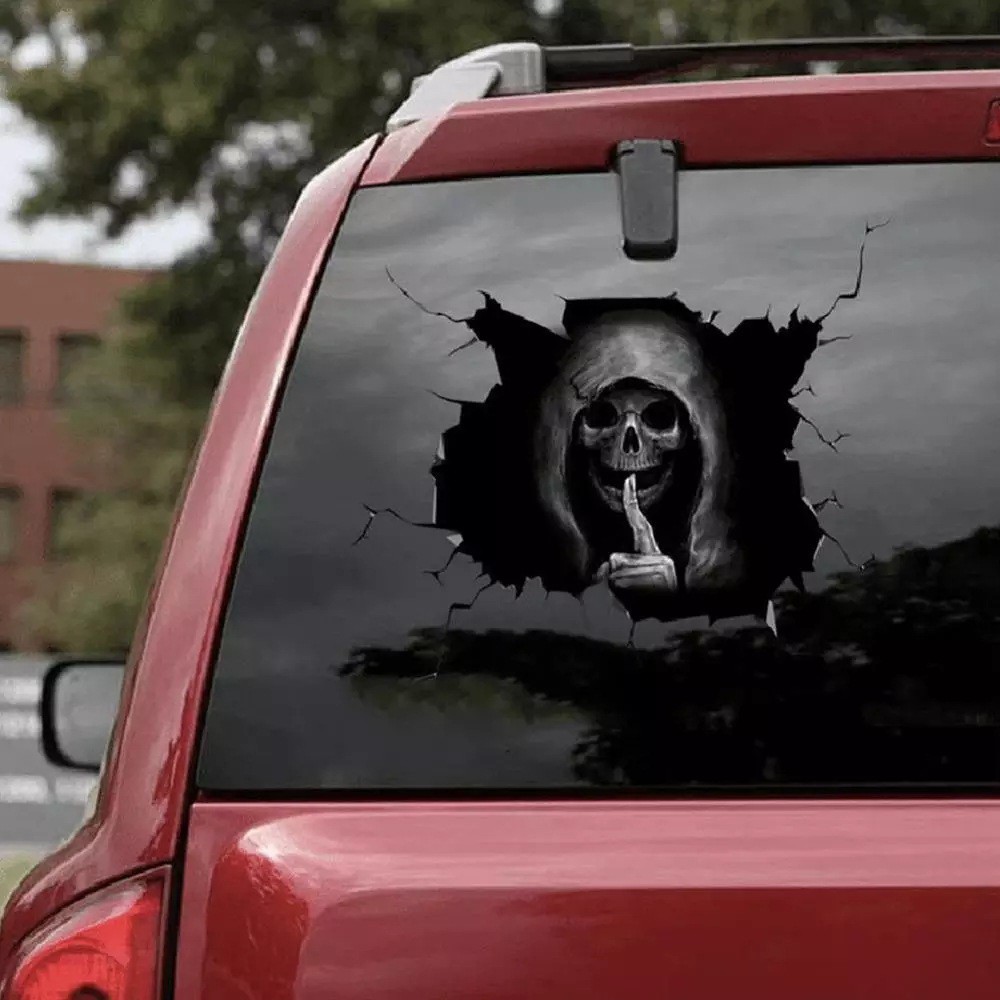 Auto Aufkleber Skull Totenkopf Teufel Devil Autosticker 🔥 ohne