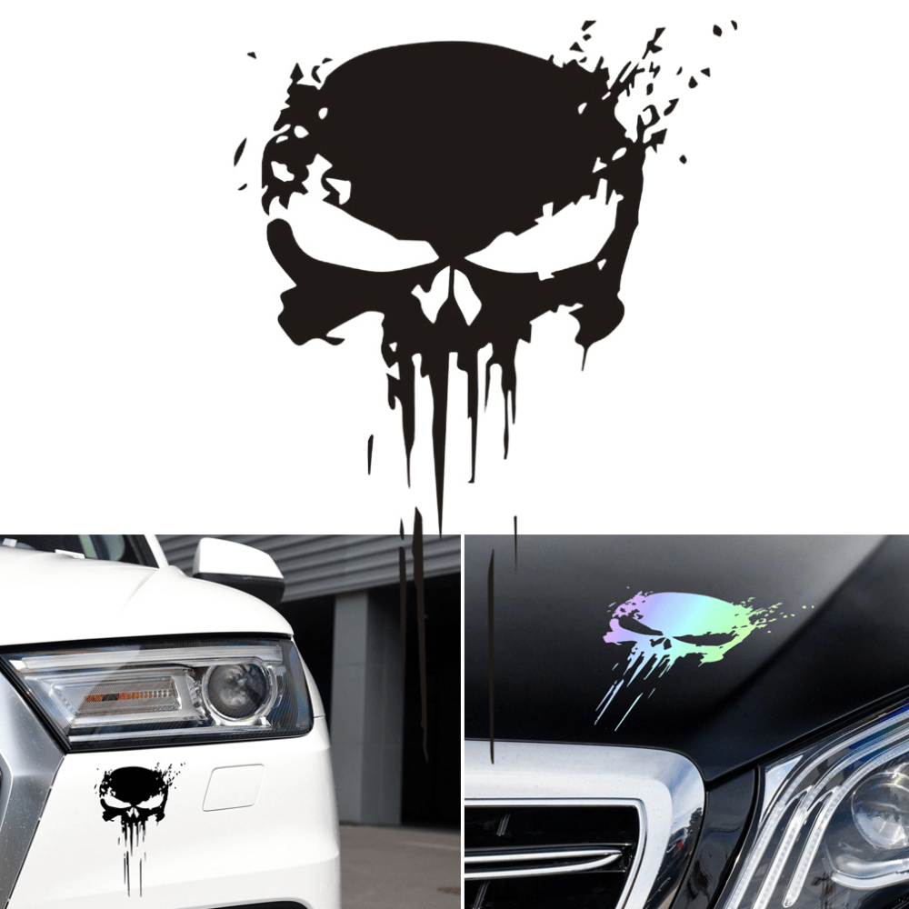 Skull Car Sticker - Temu Mexico