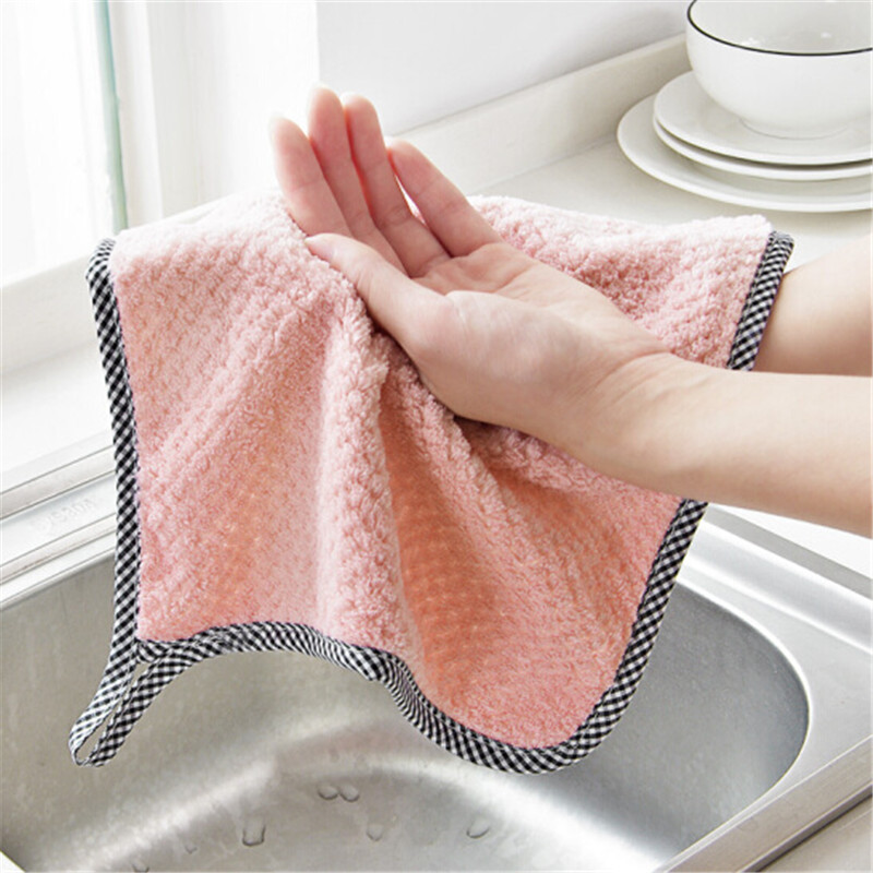 2pcs Kitchen Cleaning Cloth, Cleaning Rag, Cleaning Towels, Dish Towels