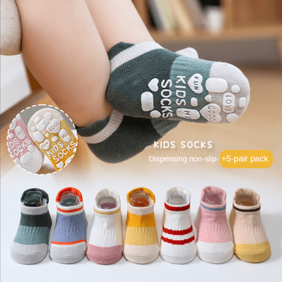 1pair Baby Floor Socks Non Slip Cute Cartoon Animals Toddler Socks Shoes  For Boys And Girls - Baby Products - Temu