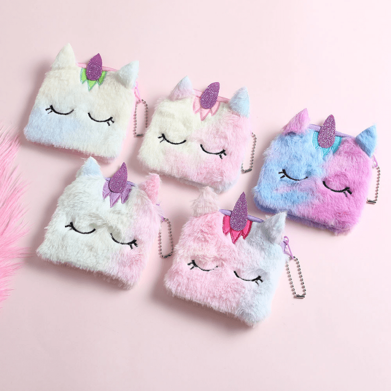 Unicorn Head Shape Coin Purse