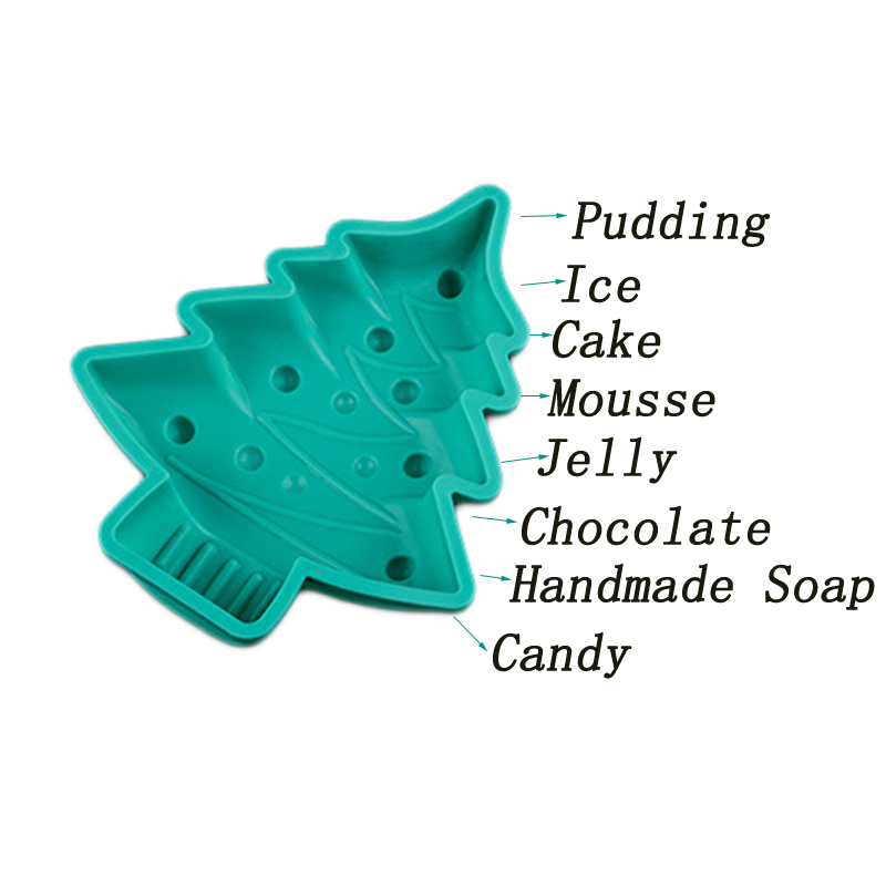 Silicone Christmas Tree Cake Mold For Pie Jelly Baking Pan - Temu