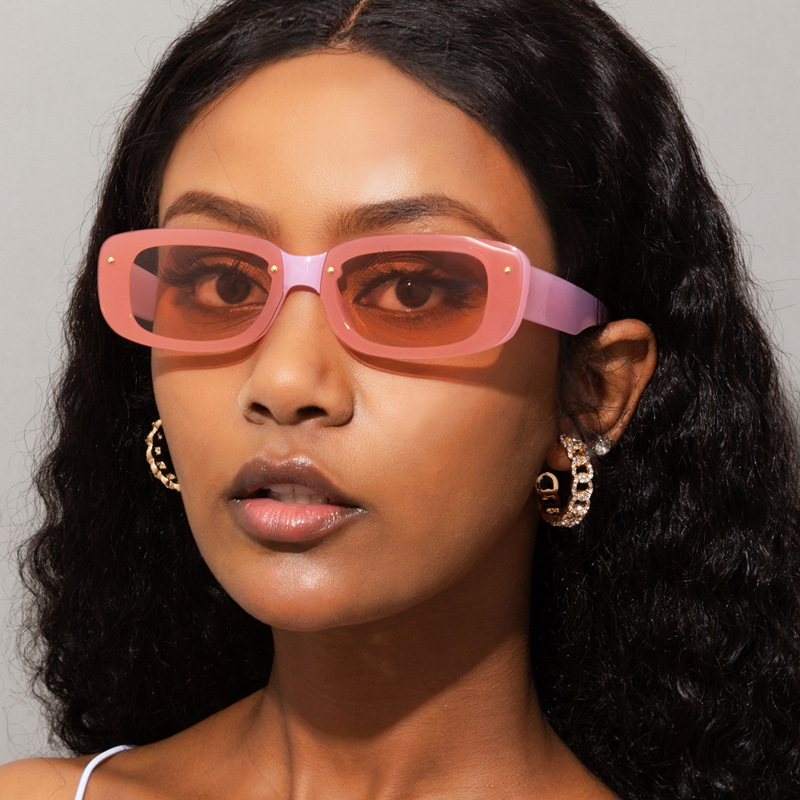 Vintage Small Square Frame Sunglasses Women UV400 Rectangle Sun Glasses  Eyewear