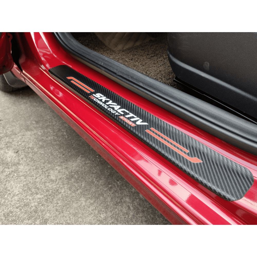 Car Door Guard Stickers Front/rear Doors Sill Protector Scuff Plate For  Cx-5 Cx-30 Cars Car Accessories