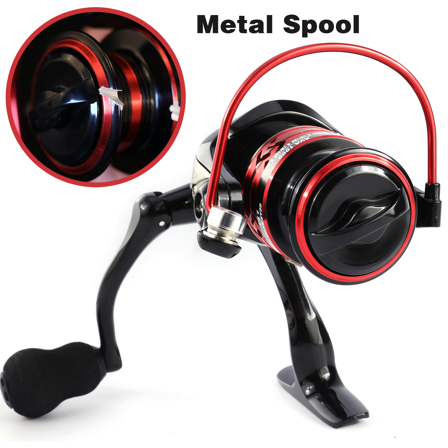 Sougayilang Spinning Fishing Reel - Ultra Light Aluminum Spool for  Saltwater and Freshwater Fishing