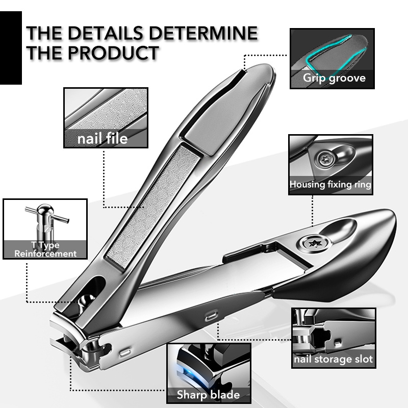 Visland 4 Colors Nail Clipper, Adjustable Stainless Steel Plastic Anti-rust Nail  Trimmer for Nail Salons Personal Use 1PC - Walmart.com