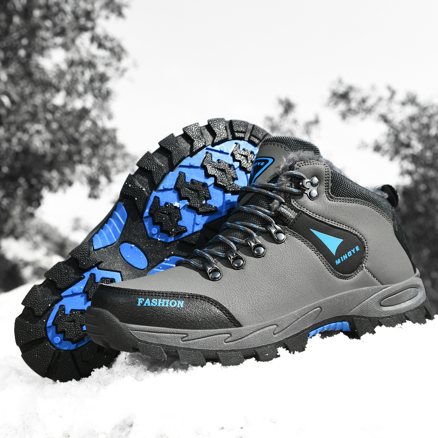 Warm Fleece Shoes Men s Non slip Comfortable Outdoor Snow - Temu