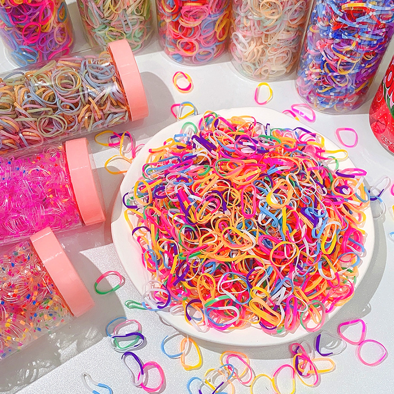 1000pcs Girls Disposable Thickened Rubber Band Babys Hair - Temu