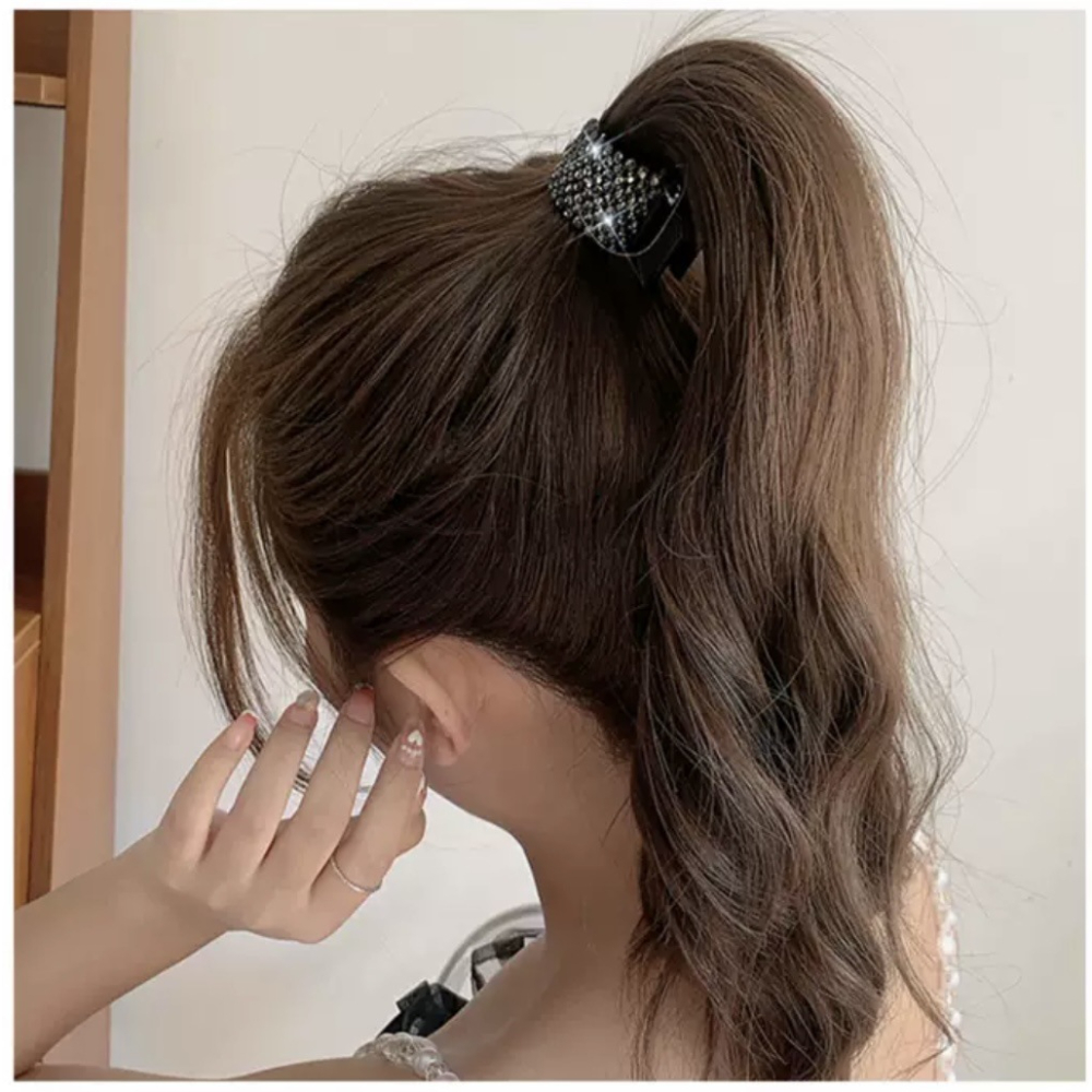 1pc Luxury Pearl Bow Hair Clip, Suitable For Daily Use