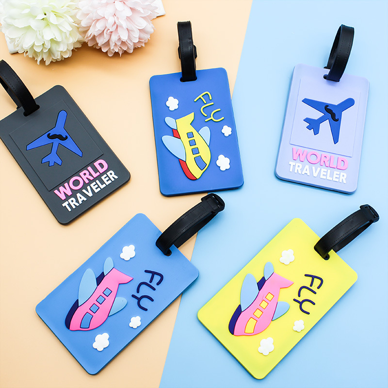 Around The World Luggage Tags PU Suitcase ID Addres Holder Baggage  Boarding Tag Luggage Label Travel Accessories