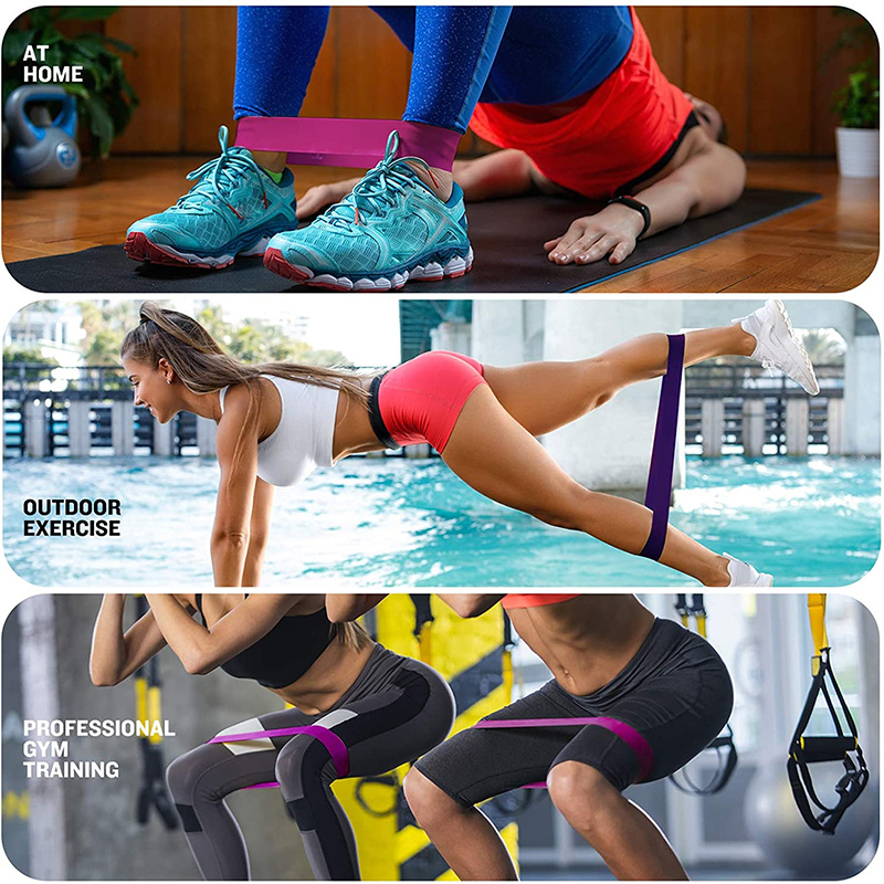 Bande de résistance en latex sports tube de yoga cordon de serrage en  caoutchouc expanseur élastique équipement de fitness