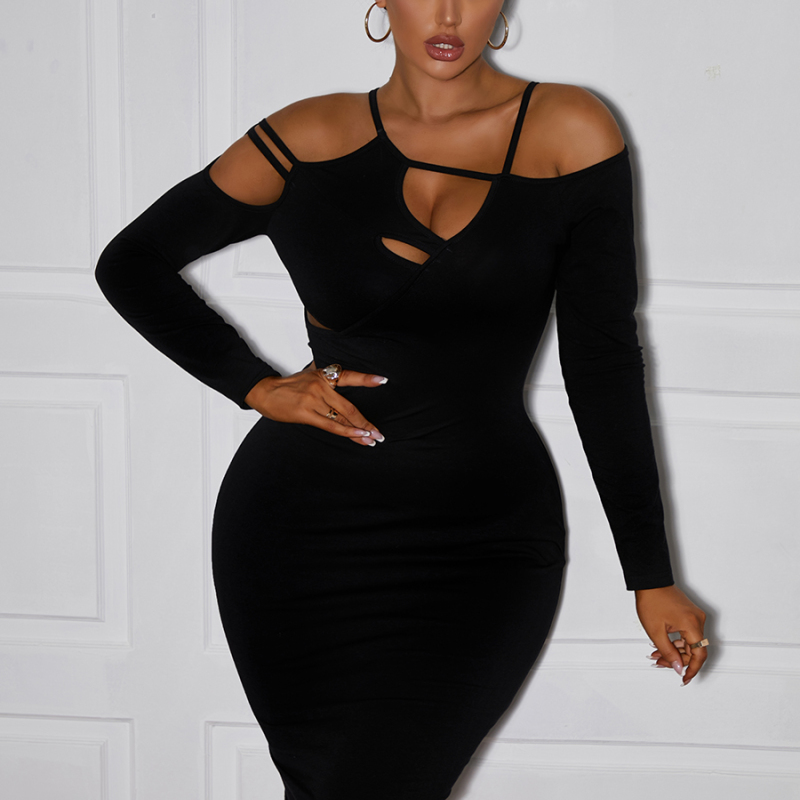 Women's Dresses Sexy Cut Out Bodycon Long Sleeve Dresses | Don't Miss ...