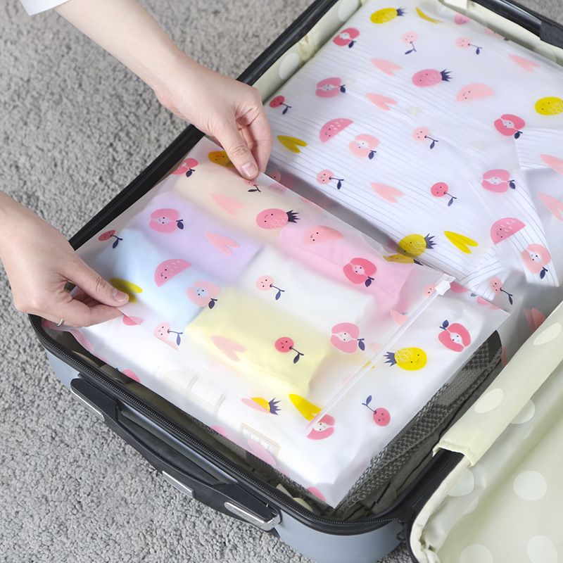 Waterproof Cartoon Graphic Travel Storage Bag Frosted Suitcase Clothes Packing  Bag Self Sealing Storage Bag | Today's Best Daily Deals | Temu