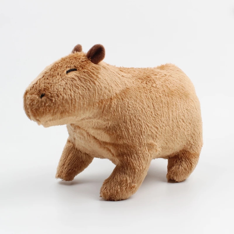 Compra online de 18-30cm capivara simulação de pelúcia capibara anime  brinquedo fofo animais de pelúcia boneca macia crianças presente de  aniversário enviando adesivo