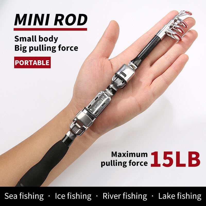 Compact Durable Fishing Rod Sea Ice Fishing 1~ (3.3~ ) - Temu