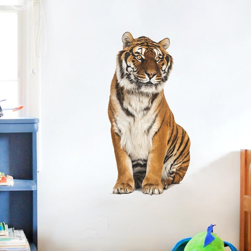 Tiger Wall Decal Sticker, Pvc Removable Selfadhesive Wall Sticker