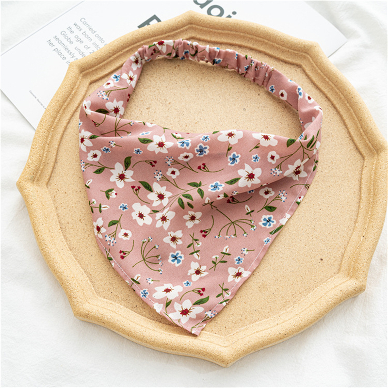 Boho Hair Bandana Triangle Headscarf Floral Y2K