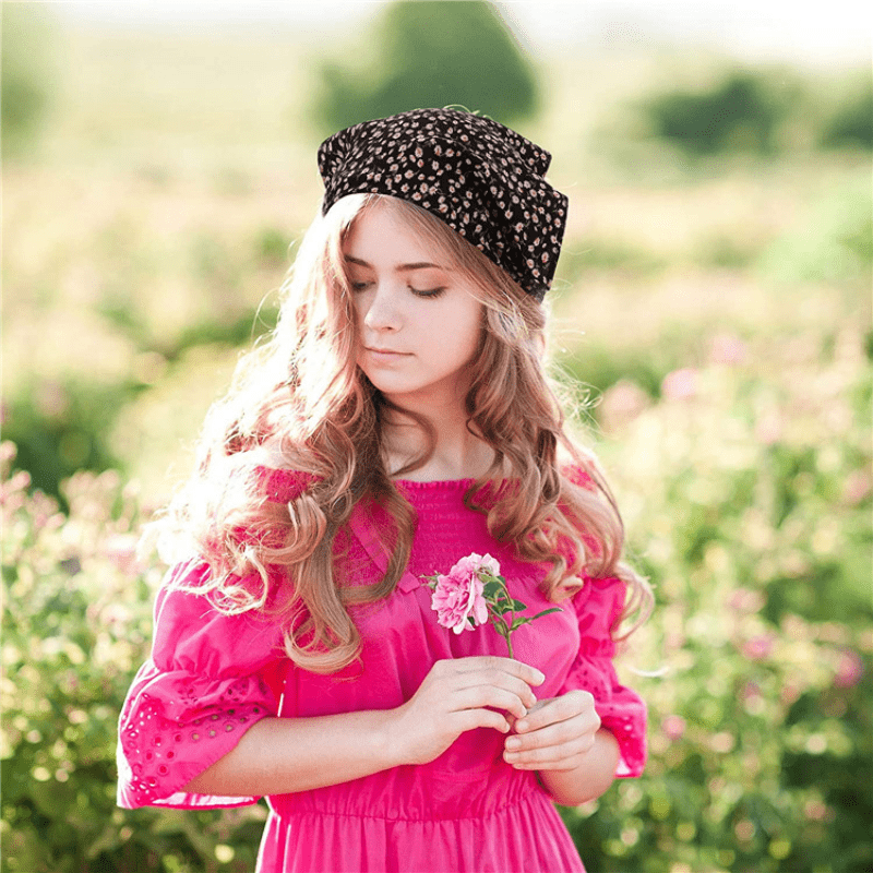 Boho Hair Bandana Triangle Headscarf Floral Y2K