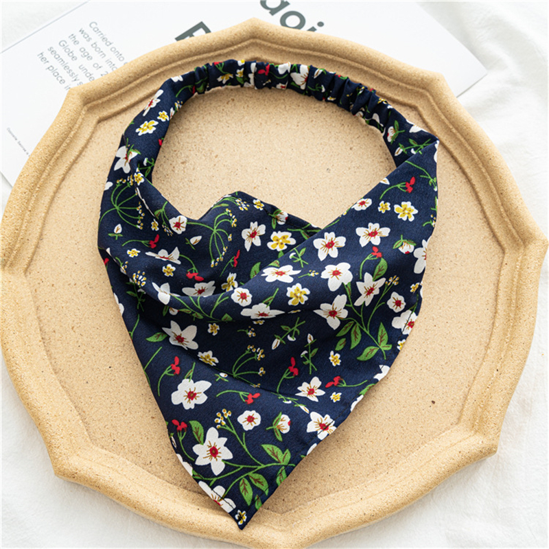 Boho Hair Bandana Triangle Headscarf Floral Y2K