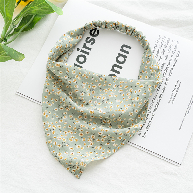 Boho Hair Bandana Triangle Headscarf Floral Y2K