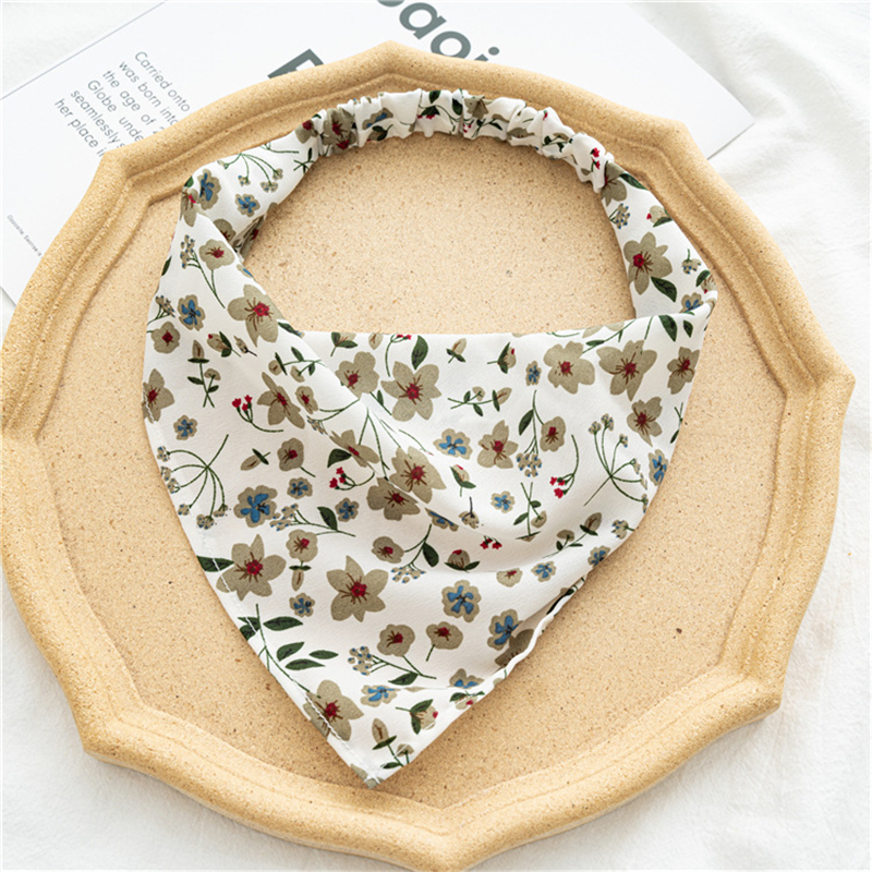 Boho Hair Bandana Triangle Headscarf Floral Y2K
