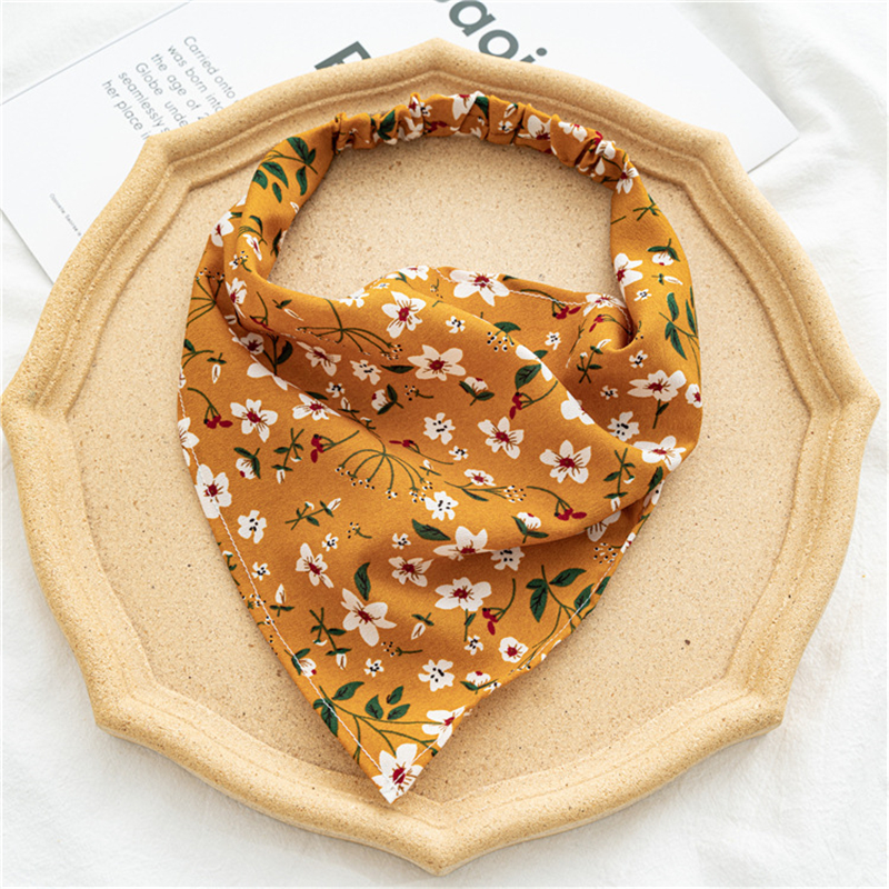 Boho Hair Bandana Triangle Headscarf Floral Y2K
