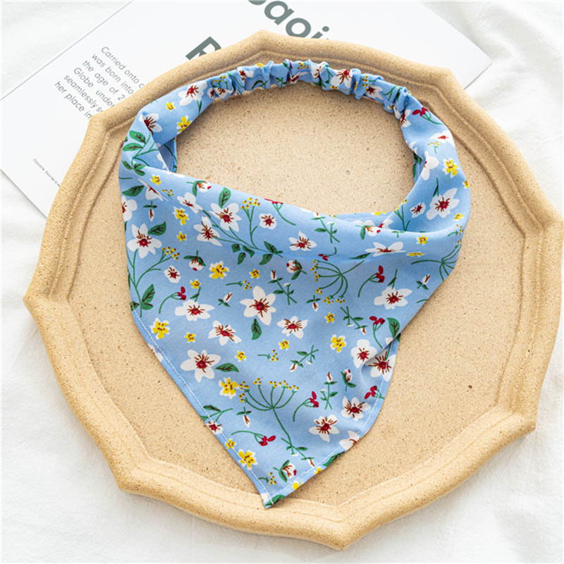 Boho Hair Bandana Triangle Headscarf Floral Y2K