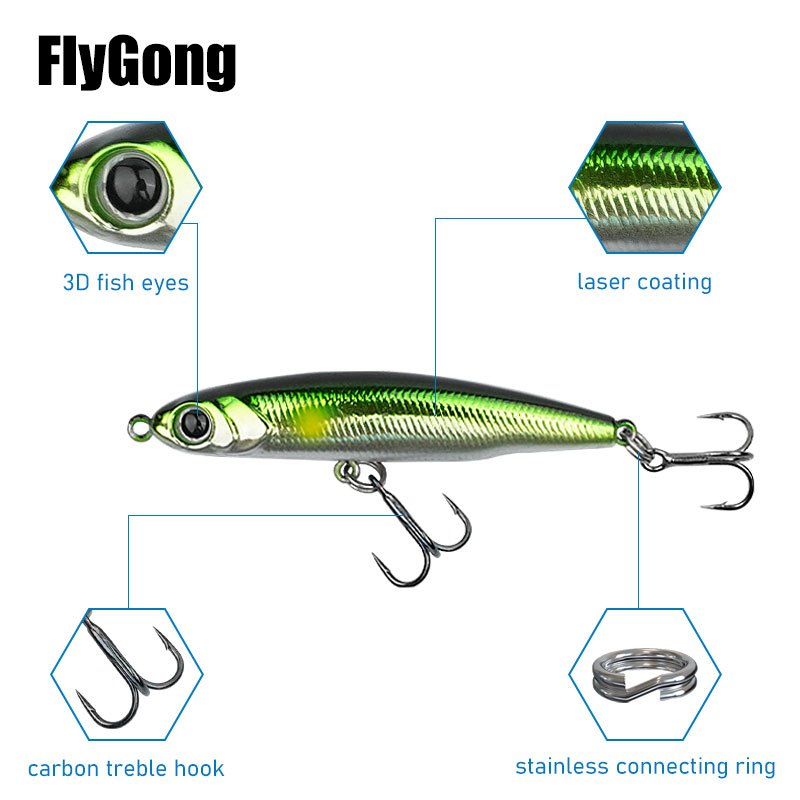 Sinking Pencil 3g 5g 8g Casting Stickbait Wobblers Sea Lures